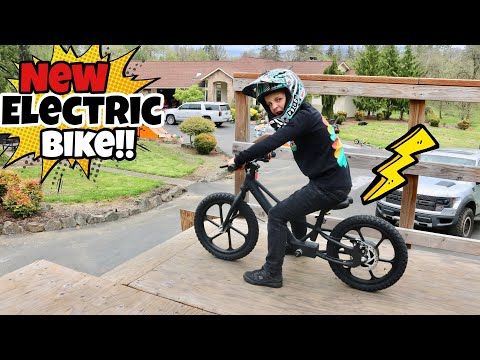 Can I Jump It?! I Got An Electric Bike!! Thumpstar Electric Balance Bike!