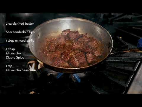 Tenderloin Diablo with El Gaucho Executive Chef Jesus