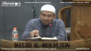 Download lagu Ustadz Abu Ghozy As Sundawy : Kitab Akidah -  Definisi Sunnah ( Rabu, 17-10-2018 / 09 Safar 1440 H ) mp3