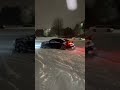 Audi S4 B8 shooting flames 2 step in snow