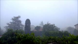 preview picture of video 'Orage du 28 Juin 2014 à Montlaur Sud-Aveyron'