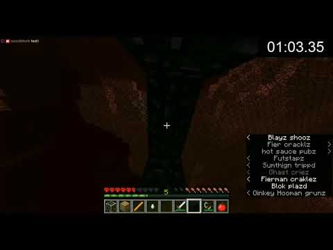 WORLD RECORD SPEEDRUN - MINECRAFT UNDER 2 MINUTES
