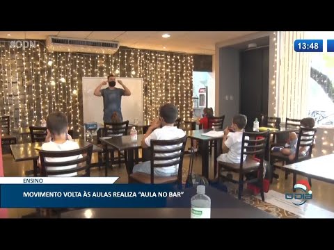 Movimento de mães realiza manifestação pacífica "Aula no Bar" 15 12 2020