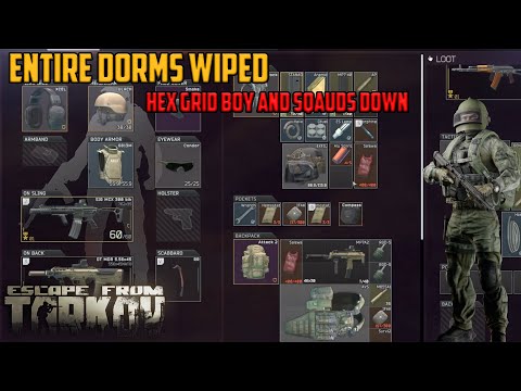 HEX GRID BOY EATS LONG RANGE NADE-MCX TAKES DOWN Sqauds and PMC’s in Dorms-Tarkov Stream Highlights