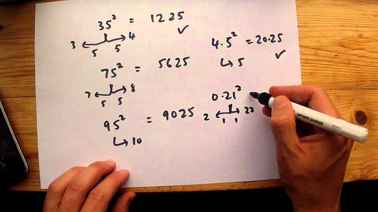 Squaring Decimal Numbers in Seconds
