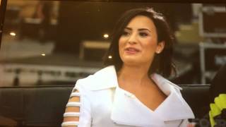 Demi Lovato on the Xtra Factor NZ 27.04.2015
