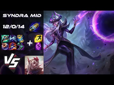 MID Syndra vs Rakan - EU Grandmaster Patch 14.18