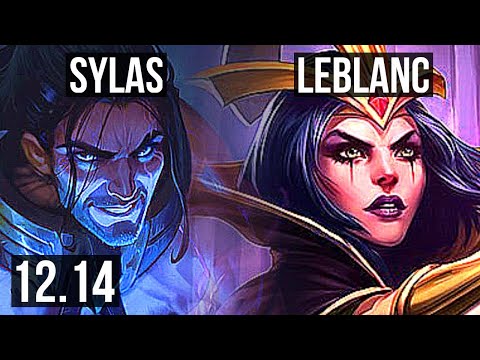 SYLAS vs LEBLANC (MID) | 12/0/4, Legendary, 300+ games | KR Grandmaster | 12.14