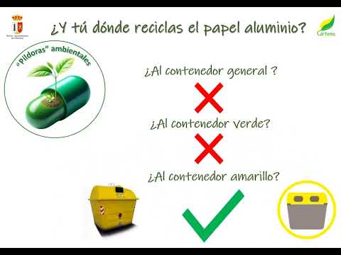Pldora ambiental sobre reciclaje del papel de aluminio