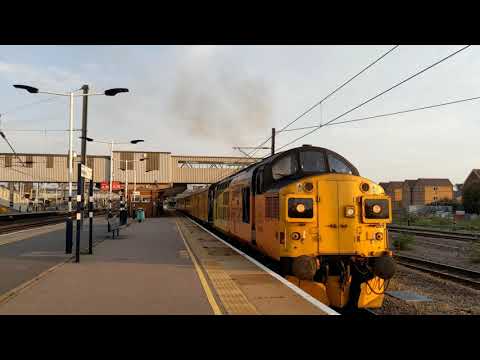 4K 37099 & 37521 thrash out of Peterborough - 1Q86 24/08/19
