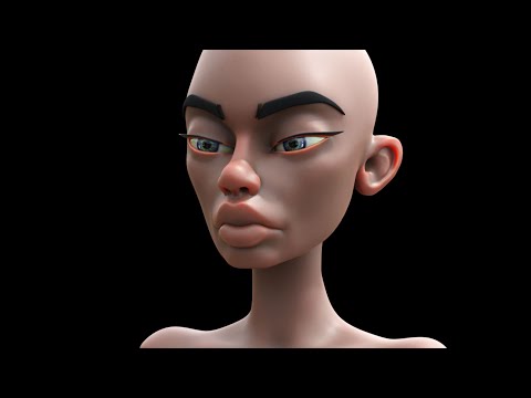 Stylized Face Sculpt - Blender 3