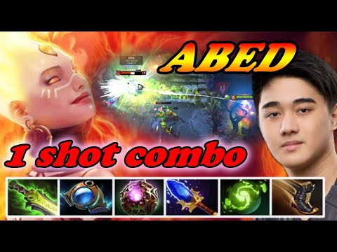 Abed Lina ultra magic damage 1 Shot Combo | 7.34c Immortal Best Ranked Gameplay