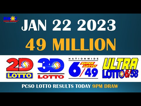 Lotto Results Today: 9PM Draw | Sunday, January 22, 2023 [Complete Details]