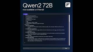 Qwen2 72B is now available to run on Friendli!