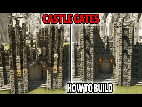 ARK: How To Build a Castle Gate! (Ep 1)