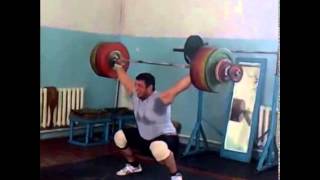 Magomed Abuev 205kg Snatch at Age 17