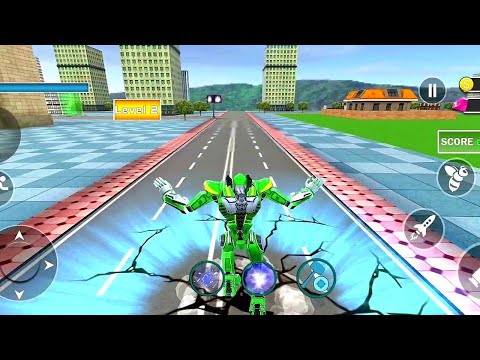 Green Wasp - Multi Robot Transformation - Tank Robot Car Games