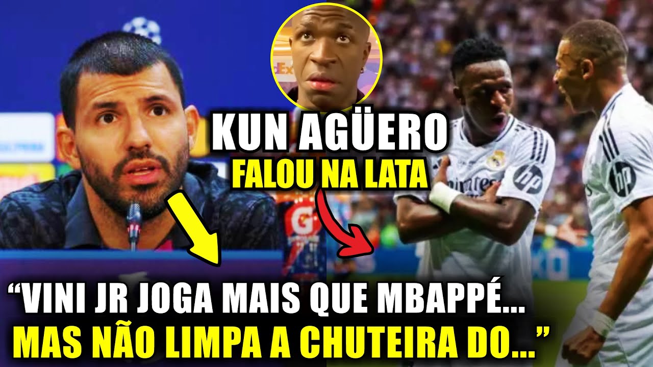 🚨 EITA! Olha o que o AGUERO FALOU DO VINI JR “MELHOR QUE MBAPPÉ, MAS PIOR QUE O...”