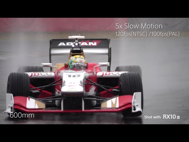 Video Teaser für RX10 III - Super Slow Motion with super telephoto- "SuperFormula" | Cyber-shot | Sony