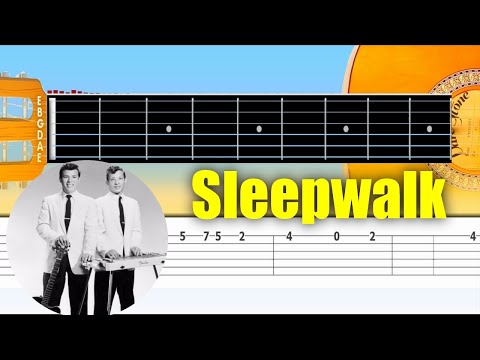 Santo & Johnny - Sleep walk Guitar Tab