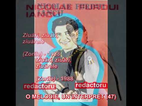 O MELODIE, UN INTERPRET (47) - NICOLAE FURDUI IANCU, Zorile (1)