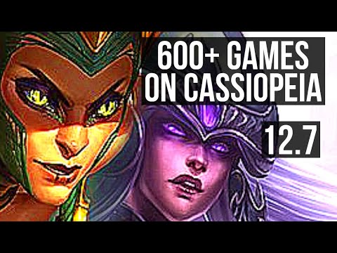 CASSIOPEIA vs SYNDRA (MID) | 11/1/5, 600+ games, 1.2M mastery, Dominating | NA Master | 12.7