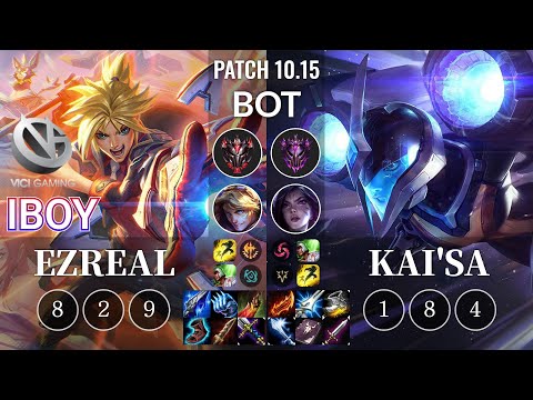 VG iBoy Ezreal vs Kai'Sa Bot - KR Patch 10.15