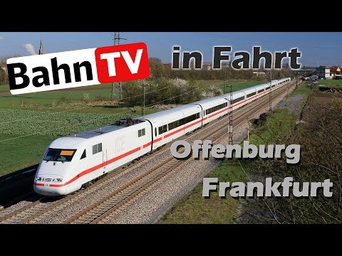 BahnTV in Fahrt Offenburg Frankfurt