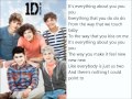One Direction - Everything About You lyrics on ...