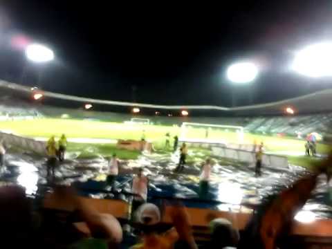 "Â¡SOY, DEL QUINDIO!" Barra: Artillería Verde Sur &bull; Club: Deportes Quindío