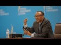 President Kagame talking about Rwigara's Case