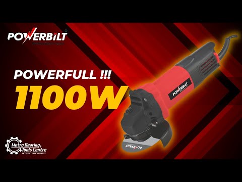 Powerbilt Angle Grinder PBT-AG4-1100 | 1100 W Angle Grinder | Heavy Duty Power Tools