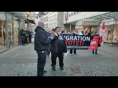 white lives matter! Redebeitrag von Safet Babic vor dem SPDBürgerbüro in TrierNPD DIE RECHTE 27.2.21