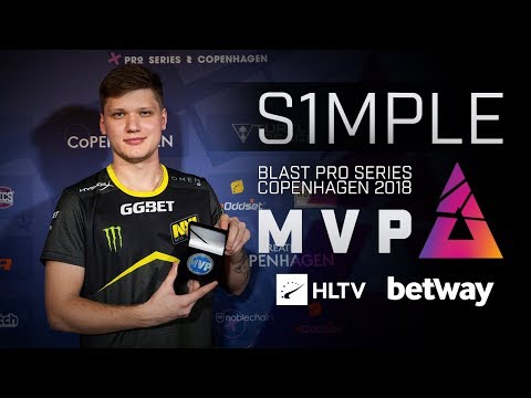 s1mple - HLTV MVP by betway of BLAST Pro Series Copenhagen 2018
