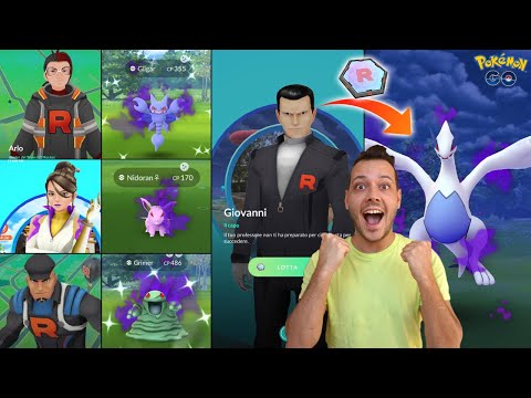 SCONFIGGO GIOVANNI E CATTURO *LUGIA OMBRA* - Pokémon GO