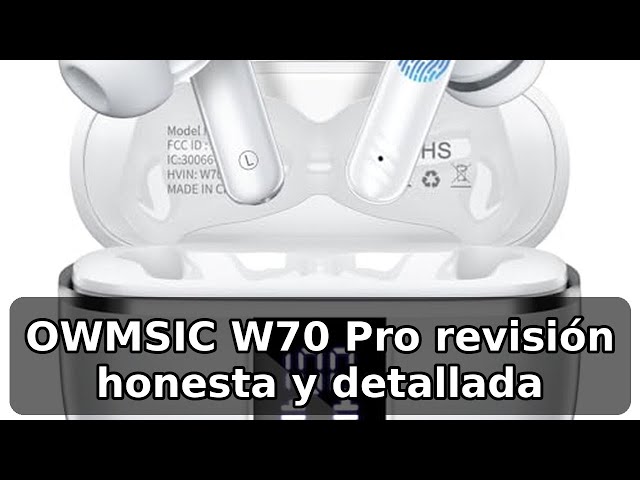 Vídeo relacionado con W70 Pro Auriculares Inalámbricos Bluetooth 5.4, Cascos Inalámbricos In-Ear con 46H de Batería y Pantalla LED, IPX7 Impermeable Auriculares Deportivos con 4 Micrófonos ENC para Android iOS. Blanco