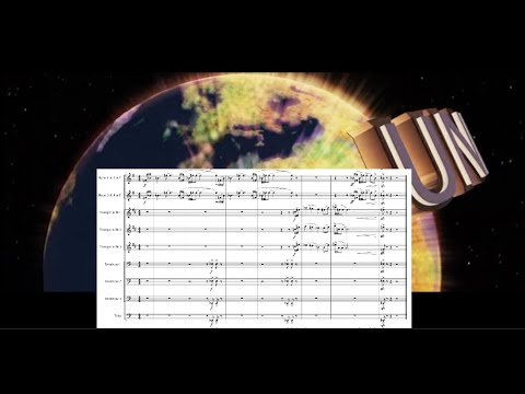 Universal Pictures Logo Theme with brass sheet music