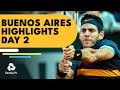 Del Potro Battles Delbonis | Baez, Rune & Andujar In Action | Buenos Aires 2022 Day 2 highlights