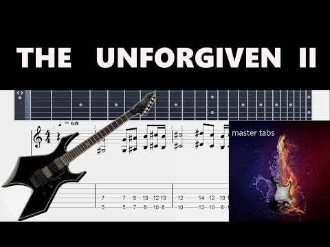 THE UNFORGIVEN II|#metallica#| Guitar Tab | #Mastertabs#BestFreeYoutubeMusic# #metal#heavymetal