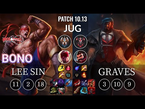 KT Bono Lee Sin vs Graves Jungle - KR Patch 10.13