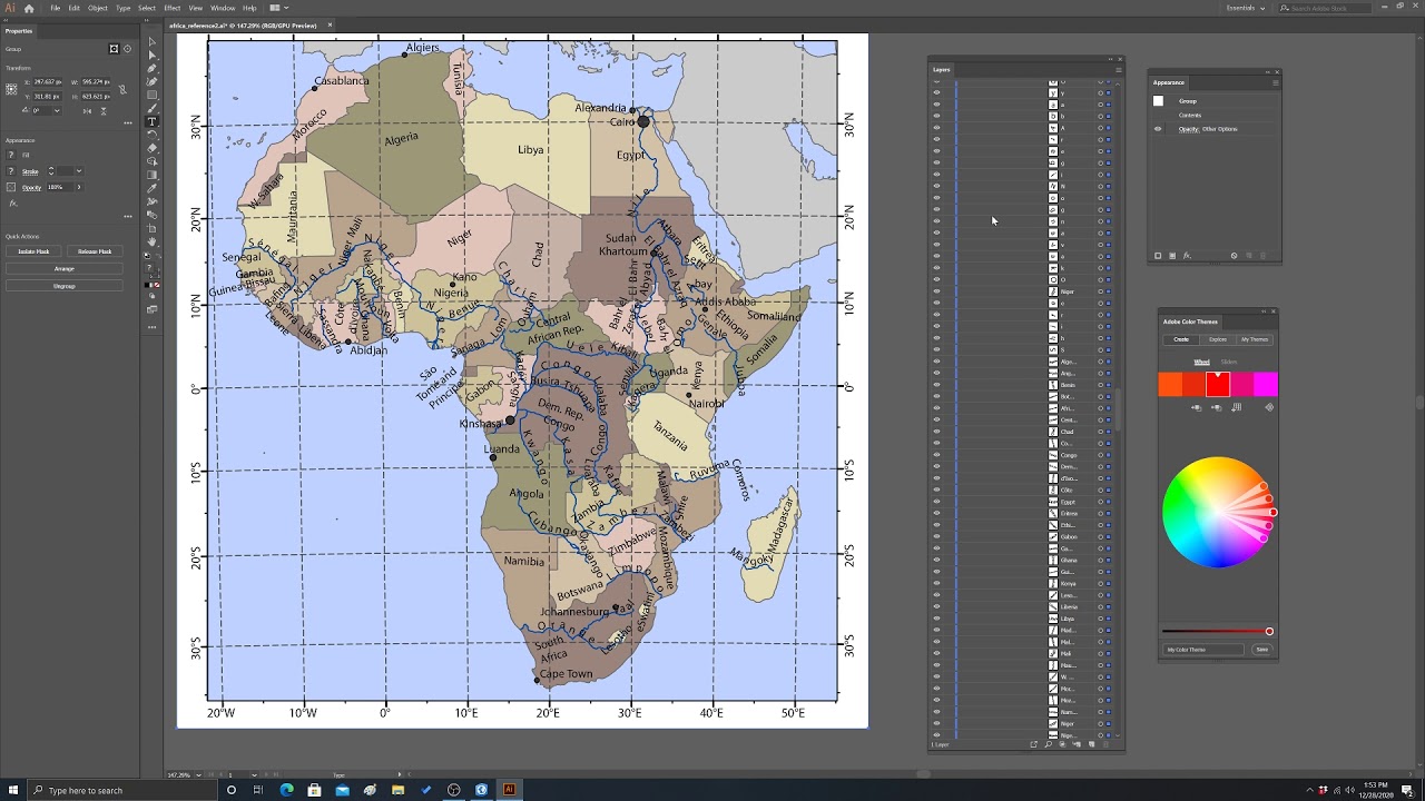 Adobe Illustrator for Digital Cartography: Labeling Example