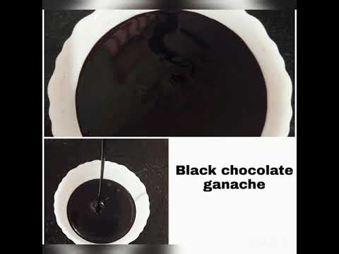 How to make black chocolate ganache# Reesha's vlogs and recipes.