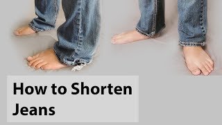 How to Shorten Jeans WITH &amp; W/O the Original Hem | DIY Beginner Sewing Tutorial