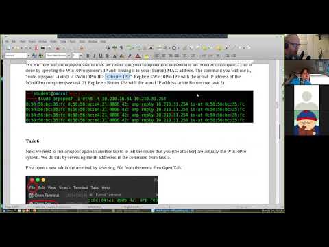 Live Demonstration of a Man-in-the-Middle Attack