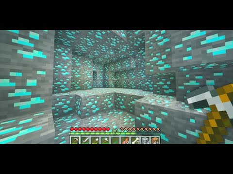 JV finds the MECHA of DIAMONDS in MINECRAFT