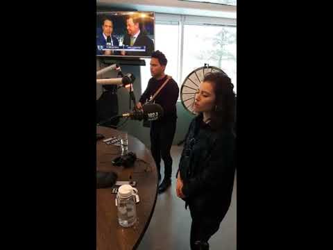 102.3 Now! Radio - Tyler Shaw 葉銘恆 & Sara Diamond in studio with Marika! (February 2, 2019)