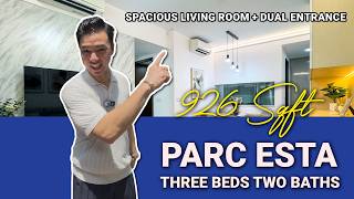 Live Next to Eunos MRT! Complete Tour of Parc Esta 3 Bedrooms Garden Unit | Home Quarters