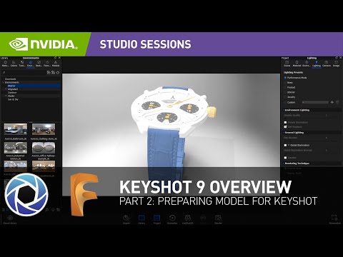KeyShot 9 Overview w/ Kirill Chepizhko Part 2: Preparing Fusion 360 Model | NVIDIA Studio Sessions