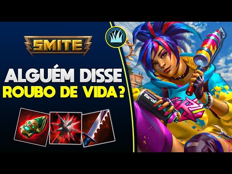 Alguém disse... ROUBO DE VIDA? PELE JUNGLER - ⚡ Smite BR Ranked Conquista