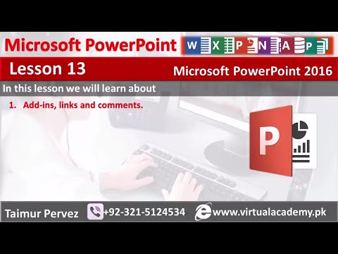 PPT presentation | how to make slide in Powerpoint | Link and Comments | Lesson 13